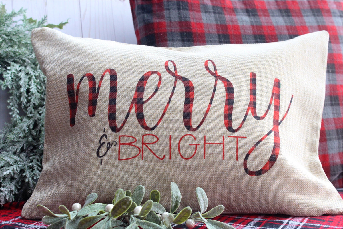 Merry and hotsell bright pillow cover